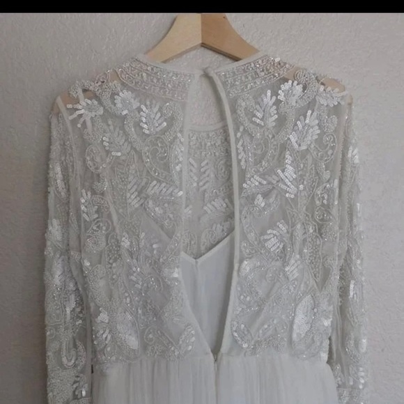 Elizabeth Beaded Bodice Wedding Dress 